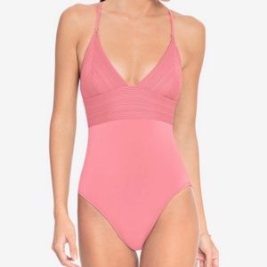 Robin Piccone Lily Swimsuit in pink lemonade